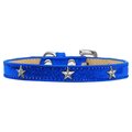 Mirage Pet Products Silver Star Widget Dog CollarBlue Ice Cream Size 14 633-17 BL14
